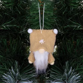 Christmas tree ornament Springos CA0620, brown, 8 cm