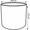 Plant pot Elho White Green Plastic 30 x 30 x 28 cm
