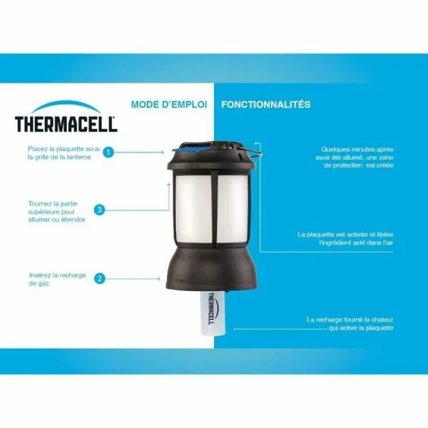 Uodų repelentas THERMACELL SB-86601350 Juoda