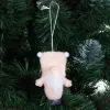 Christmas decoration, gnome, 8cm, cream