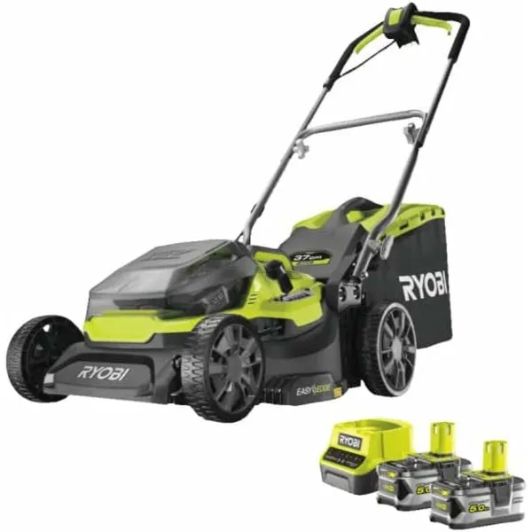 Аккумуляторная газонокосилка Ryobi LithiumPlus 36 V 5 Ah 20-70 mm 37 cm 45 L