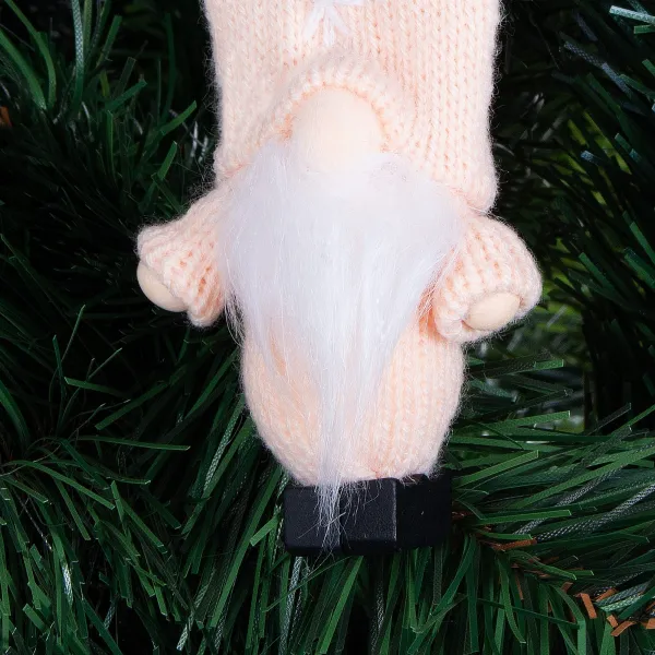 Christmas decoration, gnome, 8cm, cream