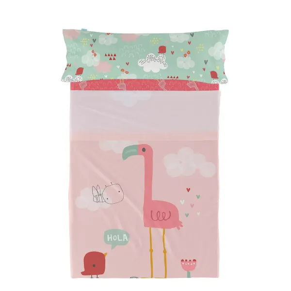 Bedding set HappyFriday Moshi Moshi Hola Multicolour Single 2 Pieces