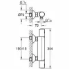 Two-handle Faucet Grohe Precision Start For shower Matte back Metal