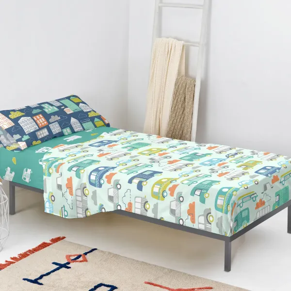 Bedding set HappyFriday Moshi Moshi Holidays  Multicolour Single 2 Pieces