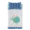 Bedding set HappyFriday Moshi Moshi Whale Multicolour Baby Crib 2 Pieces