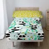 Bedding set HappyFriday Moshi Moshi Panda garden blue Blue Single 2 Pieces