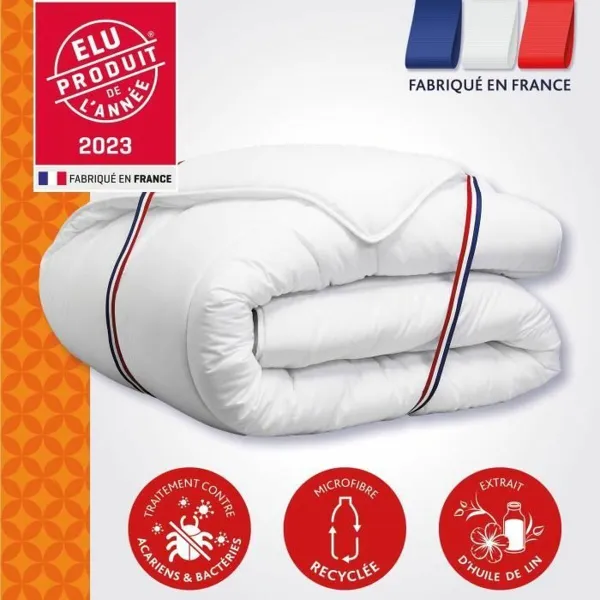 Antklodė DODO Champs de Lin 140 x 200 cm Balta 450 g/m²