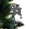 8cm Christmas decoration, Christmas dwarf, gray gnome