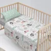 Bedding set HappyFriday Moshi Moshi Best buddies  Multicolour Baby Crib 2 Pieces