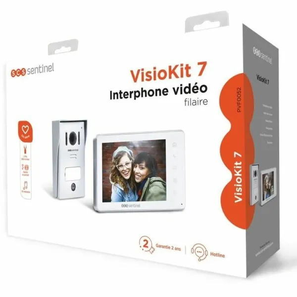Смарт-видео-домофон SCS SENTINEL VisioKit 7 Белый Алюминий ABS