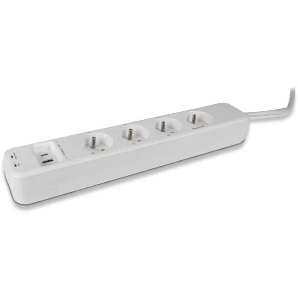 4-kontaktligzdu korpuss bez strāvas slēdža SCS SENTINEL SmartPlug 240 V