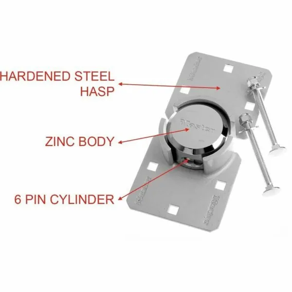 Piekaramā atslēga ar slēdzeni Master Lock Cinks Taisnstūra (4 gb.)