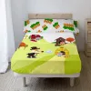 Bedding set HappyFriday Mr Fox Piggys Multicolour Single 2 Pieces