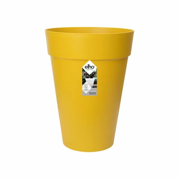 Kukkaruukku Elho Keltainen Ø 34 cm Okra Muovinen Pyöreä Moderni