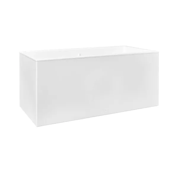 Kukkaruukku Elho 59 x 30 x 29 cm Valkoinen Muovinen Suorakulmainen Moderni