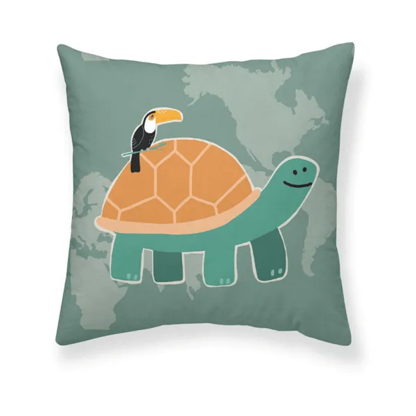 Cushion cover Kids&Cotton Maui A White 50 x 50 cm