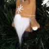 8cm Christmas decoration, Christmas dwarf, brown gnome
