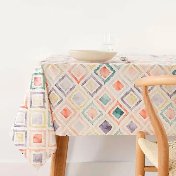 Stain-proof tablecloth Belum 0120-364 Multicolour 200 x 150 cm Squares