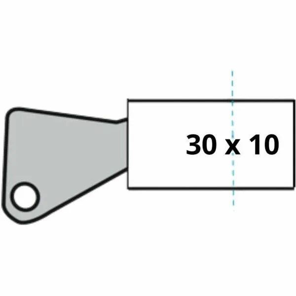 Защитный цилиндр Yale 30 x 10 mm Латунь Гаражная дверь