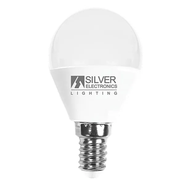 LED Spuldze Silver Electronics ESFERICA PEQUE E14 5000K