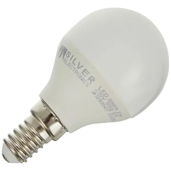 LED Spuldze Silver Electronics ESFERICA PEQUE Balts 6 W E14 960 lm (3000 K)