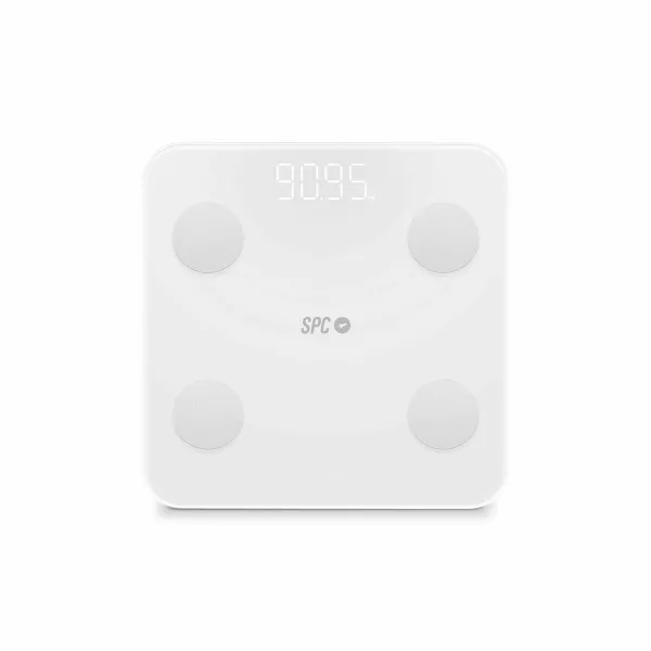 Digital Bathroom Scales SPC ATENEA FIT 3 White Tempered Glass 180 kg 150 kg 1,5 Kg