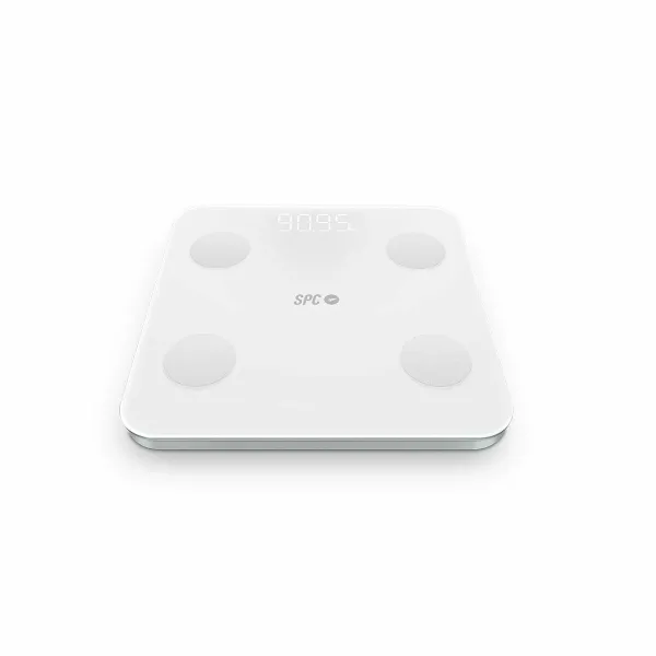 Digital Bathroom Scales SPC ATENEA FIT 3 White Tempered Glass 180 kg 150 kg 1,5 Kg