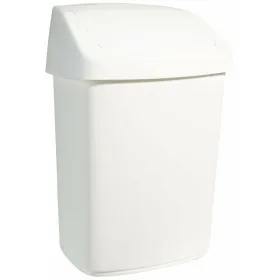 Rubbish Bin Rubbermaid TAPA BASCULANTE White Black Plastic 25 L