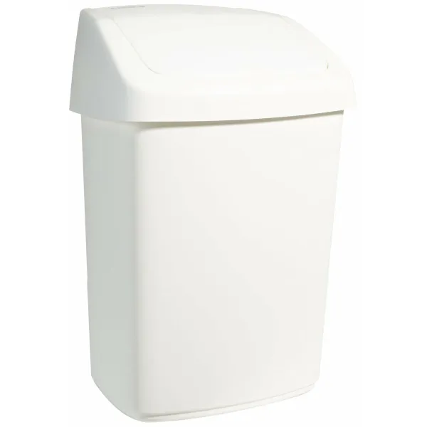 Šiukšlių dėžė Rubbermaid TAPA BASCULANTE Balta Juoda Plastmasinis 25 L
