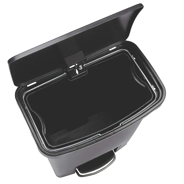 Мусорное ведро Rubbermaid TAPA BASCULANTE Белый Чёрный Пластик 25 L