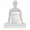 Мусорное ведро Rubbermaid TAPA BASCULANTE Белый Чёрный Пластик 25 L
