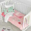 Duvet cover set HappyFriday Moshi Moshi Hola Multicolour Baby Crib 2 Pieces