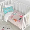 Duvet cover set HappyFriday Moshi Moshi Fantasy Multicolour Baby Crib 2 Pieces