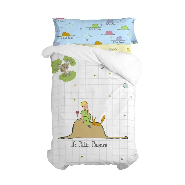 Duvet cover set HappyFriday Le Petit Prince Imagination Multicolour Single 2 Pieces