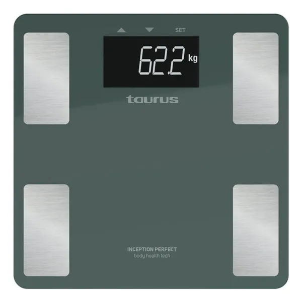 Digitaalinen henkilövaaka Taurus INCEPTION PERFE Sininen Vihreä Karaistu lasi 180 kg