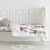 Duvet cover set HappyFriday Moshi Moshi Rabbit Family Multicolour Baby Crib 2 Pieces