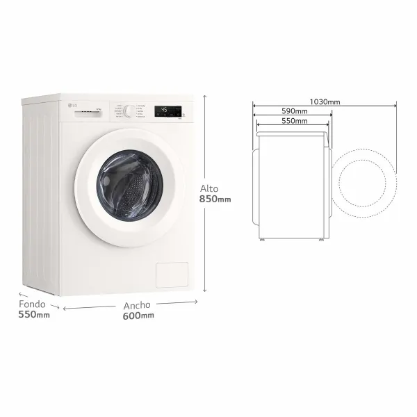 Washer - Dryer LG W4X1085NWH