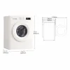 Washer - Dryer LG W4X1085NWH