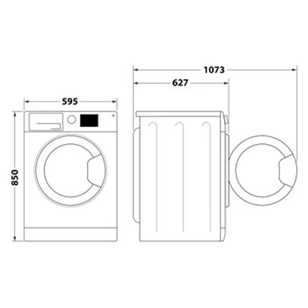 Washer - Dryer Whirlpool Corporation FFB9489BVSPT 59,5 cm 9 kg