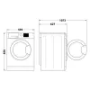 Washer - Dryer Whirlpool Corporation FFB9489BVSPT 59,5 cm 9 kg