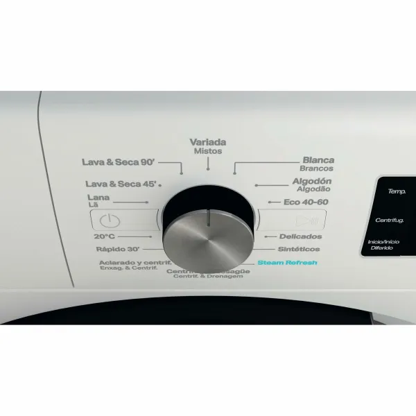 Washer - Dryer Whirlpool Corporation FFWDB964489BVSP 1400 rpm 9 kg 6 Kg