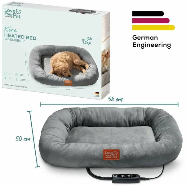 Electric pet bed Beurer PP250 KIRA Grey