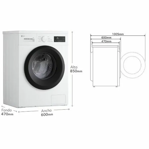 Skalbimo mašina LG 1400 rpm 8 kg