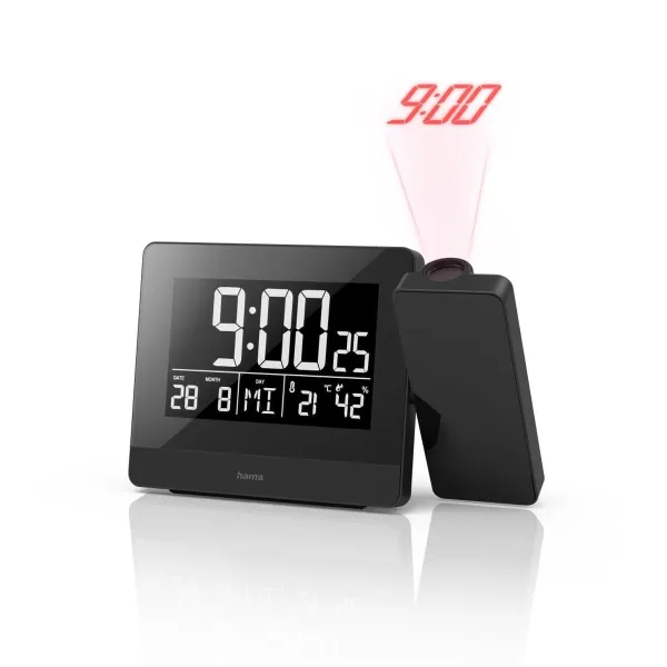 Alarm Clock Hama 00186332 Black