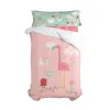 Duvet cover set HappyFriday Moshi Moshi Hola Multicolour Single 2 Pieces