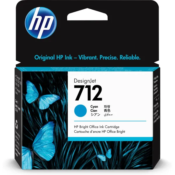 Original Ink Cartridge HP 712 Cyan 29 ml