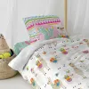 Duvet cover set HappyFriday Moshi Moshi Cute Llamas Multicolour Single 2 Pieces