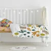 Duvet cover set HappyFriday Moshi Moshi Harvestwood Multicolour Baby Crib 2 Pieces