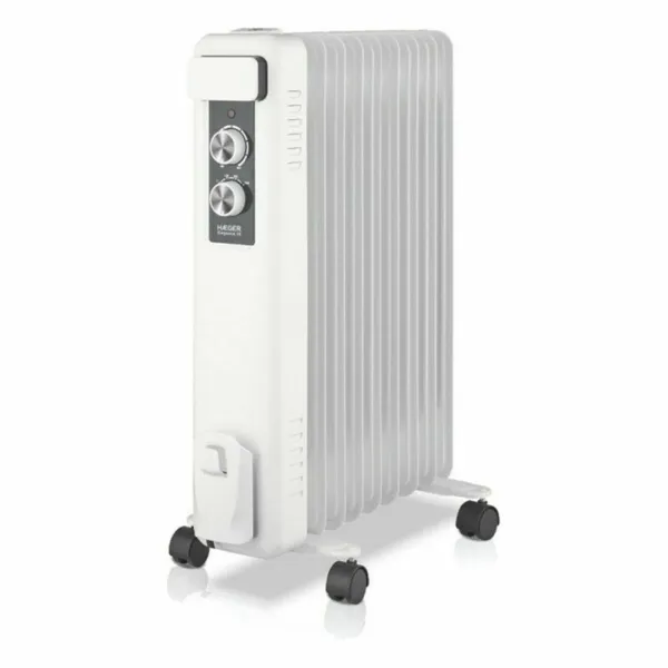 Öljytäytteinen lämpöpatteri (9-lokeroinen) Haeger OH-009.008A 2000 W Valkoinen